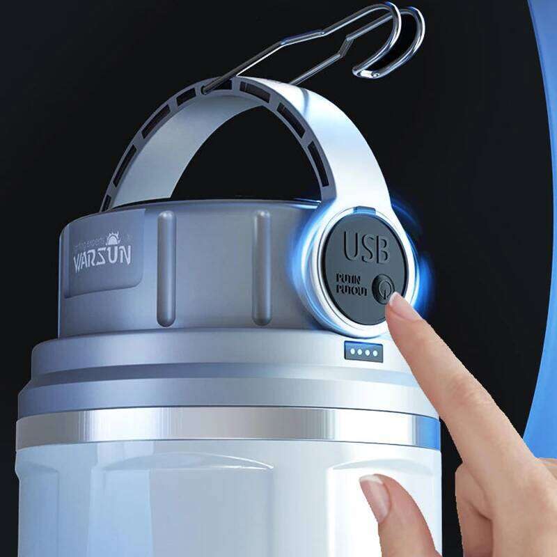 Warsun 1100 Lumen Long Endurance Led Solar Powerful Rechargeable Camping Lamp Light with Outdoor Sports S260302