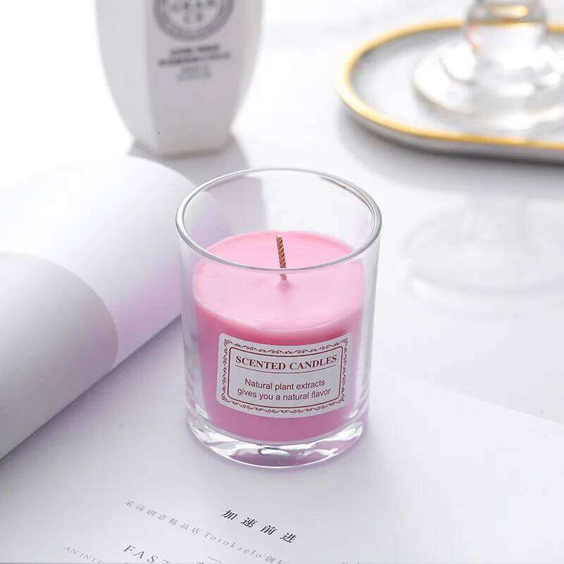 Colorful Long-Lasting Soybean for Girls Room Bedroom Indoor Home Use Aromatic Birthday Gift Handmade Decorative Candle W260303