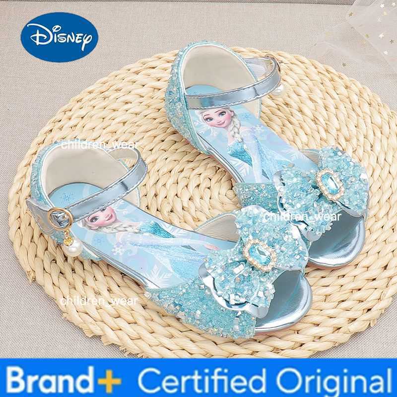 Disney Fairy Girl Butterfly Cinderella Princess Sandals Fashion Children Masquerade Role Play Elegant Party Crystal Shoes H260303