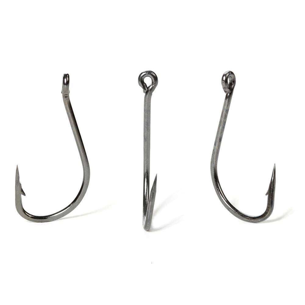 20pcs LS-1209 Gear Accessories Head Big Eye Fishing Carp Saltwater Hooks Squid Jig Hook For Fish Sea Z260228