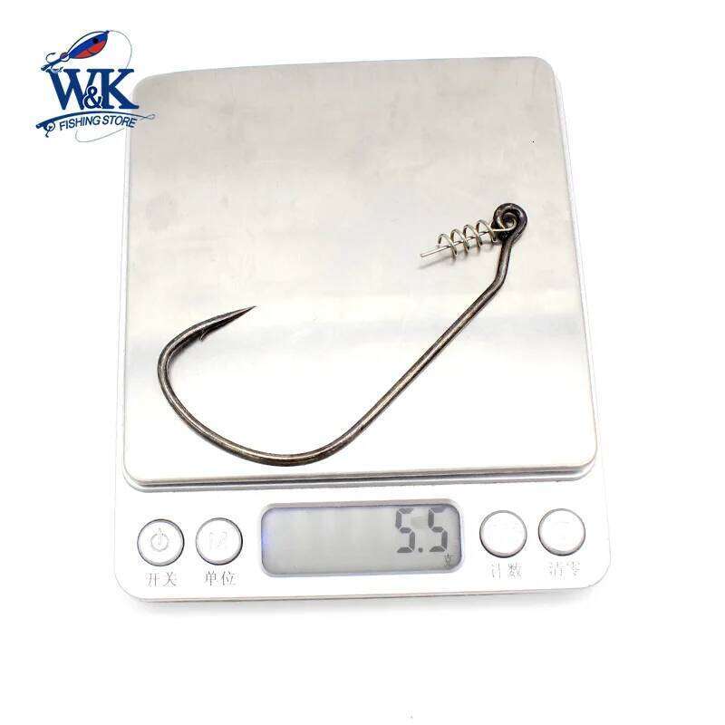 at 12/0 and 10/0 Big Worm Hook for Pike Soft Baits Freshwater Boat Z260228