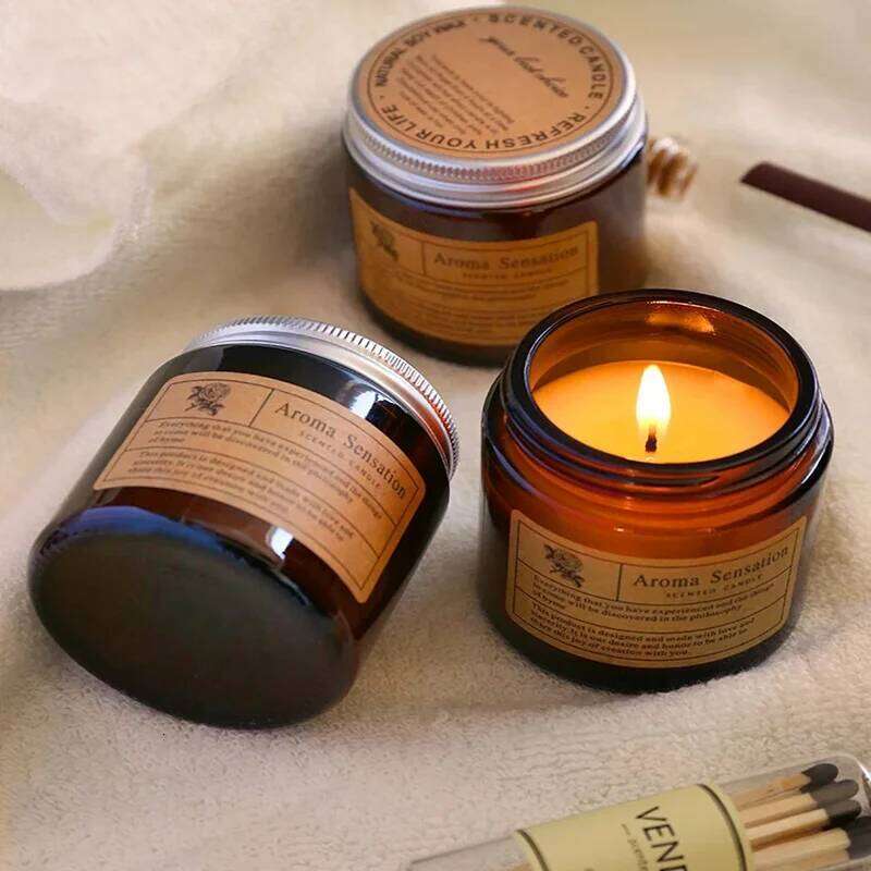 Scented Candles Smokeless Soy Essential Oil Aromatic Luxury Candle Wedding Gifts Party Home Decoration W260303