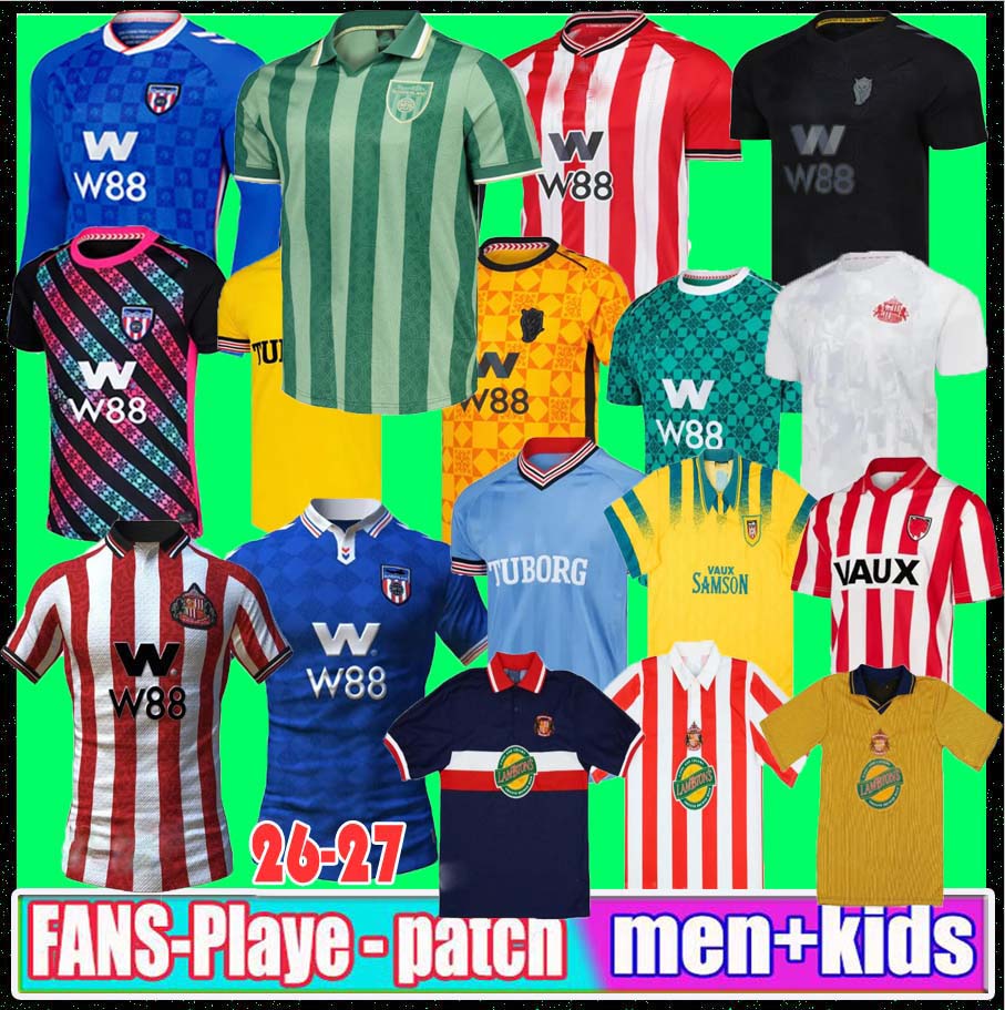 25 26 sunderland soccer jersey Isidor AWAY FINAL Remembrance 1986/87 Retro Mayenda Rigg JOBE ROBERTS ba CLarke Ekwah 2026 2027 football shirts top men kids kit