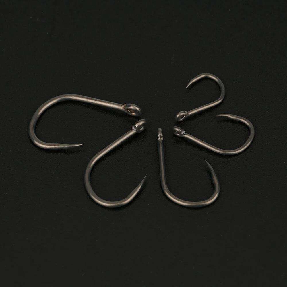 Hirisi 50Pcs High Carbon Stainless Steel Barbless Hooks PTFE Coating Hook Fishing Accessories 8002 Z260228