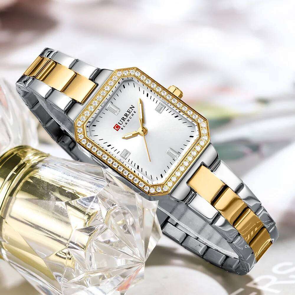 CURREN Elegant Quartz Ladies Wristwatch Top Brand Original Watch For Women Luxury Waterproof Luminous Watches XJ260303