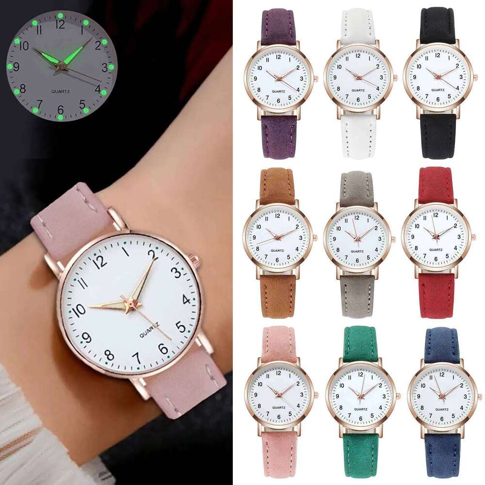 Reloj Mujer Fashion Watch For Women Leather Belt Watches Ladies Luxury Analog Quartz Luminous Wristwatch Clock Relogio Feminino XJ260303