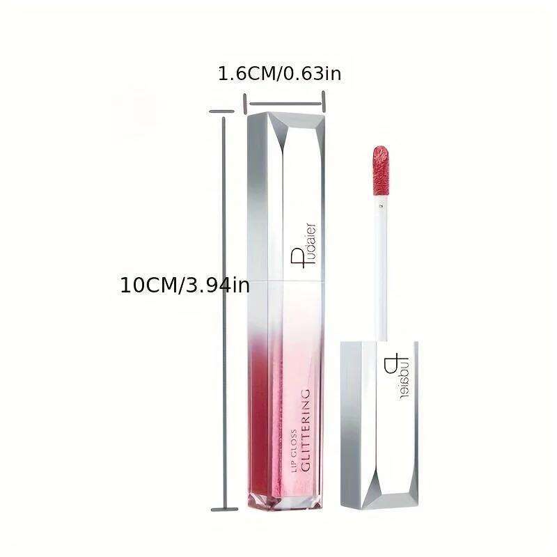 Sparkling Glitter Metallic Gloss, Waterproof Long-lasting Matte Lipstick Gloss,Music festival Lip Gloss,Gifts,lip H260302