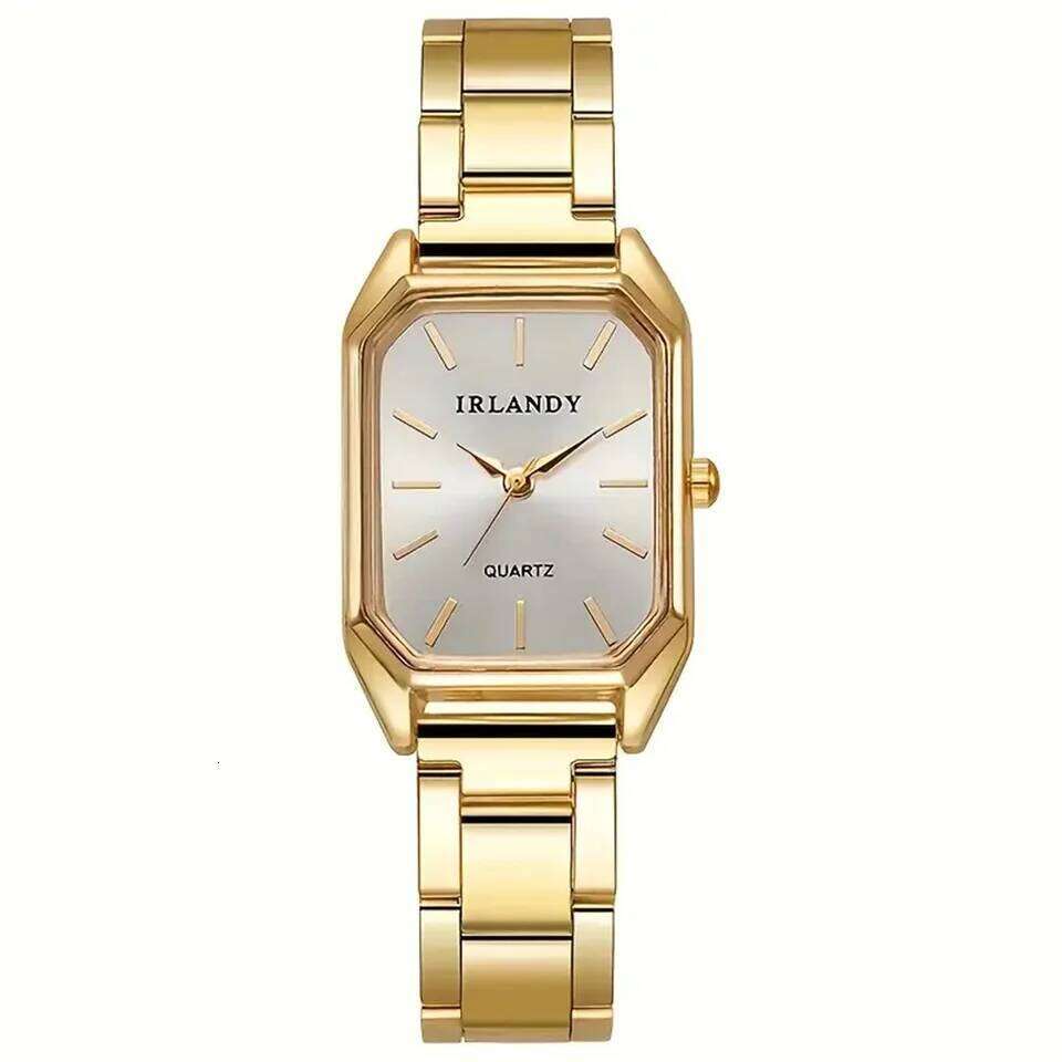 6-piece set 2 styles elegant fashionable hot new square style women's quartz watches, exquisite alloy dials and precise need XJ260303