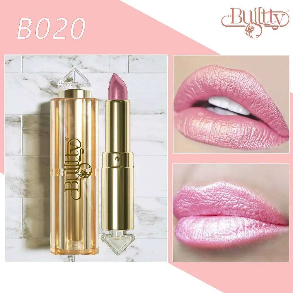 12 Colors Korea Pink Nude Matte Gliter Waterproof Kissproof Glitter Flip Lipstick Orange Dropshipping H260302