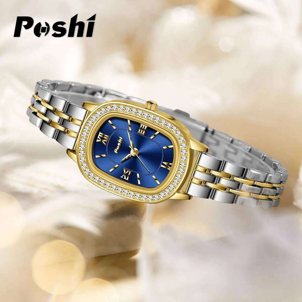 POSHI 995 Fashion Elegant Watch For Women Original Design Casual Lady Bracelet Wristwatch Luxury Quartz Watches Alloy Strap XJ260303