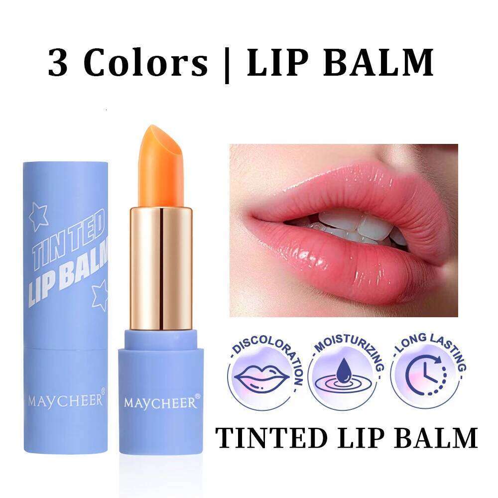 Magic Color Changing Lipstick Lipgloss Temperature Change Moisturizer Stick Long Lasting Balm Lip Gloss Makeup Cosmetics H260302