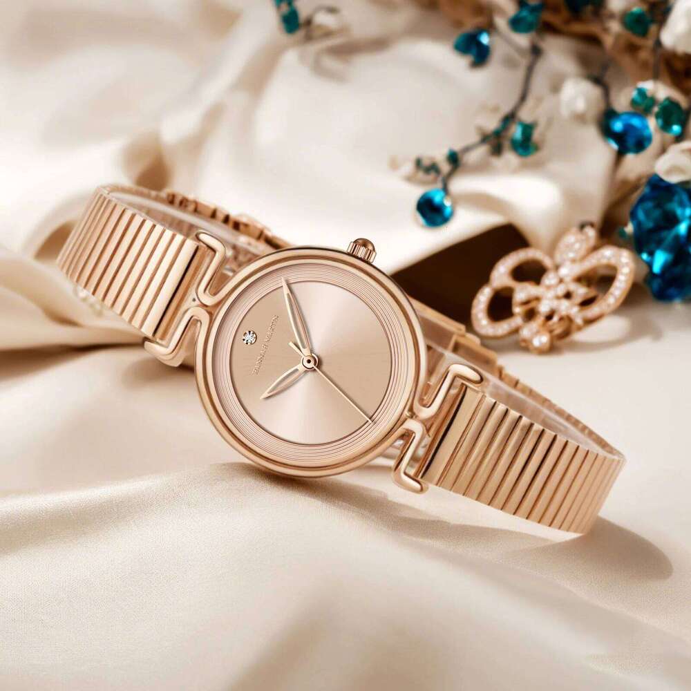 Hannah Martin Top Brand Original Women's 29mm Mini Dial Rose Gold Luxury Fashion Japanese Quartz Movement Watch for Women XJ260303
