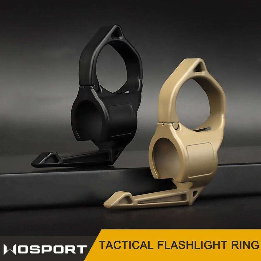 Multifunction Nylon Finger Ring Flashlight Adapter Compatible Pocket Clip Accessories Outdoor Portable Equipment S260302