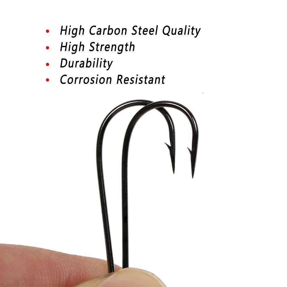 Bimoo 50PCS Aberdeen Long Shank Fish Saltwater Freshwater Fishing Hooks Metal Trolling Lures Streamer Fly Tying Hook Z260228
