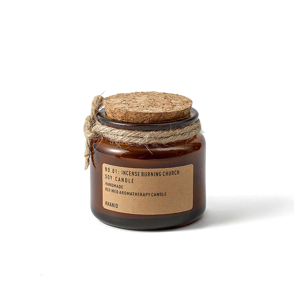 Aromatherapy Candle Niche High-end Bedroom Essential Oil Fragrance Customizable Label Packaging 60g Gift Box W260303