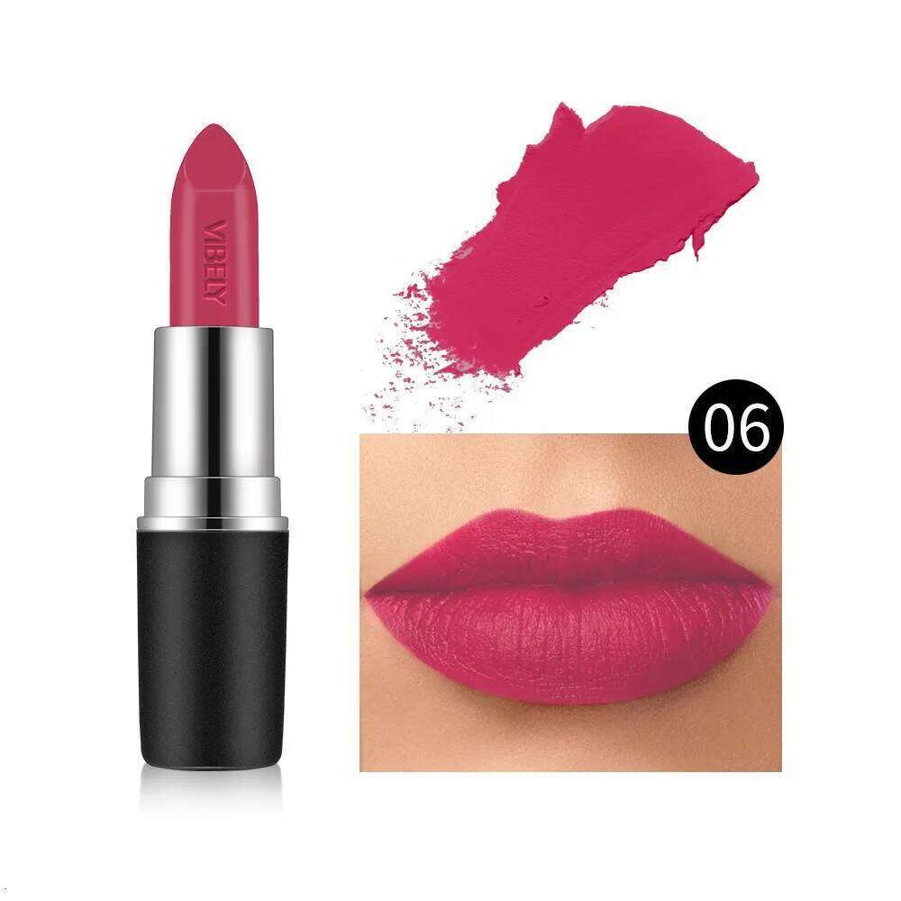 VIBELY Velvet Matte Liquid Lipstick - Transfer Proof, Water Resistant, All-Day Wear H260302