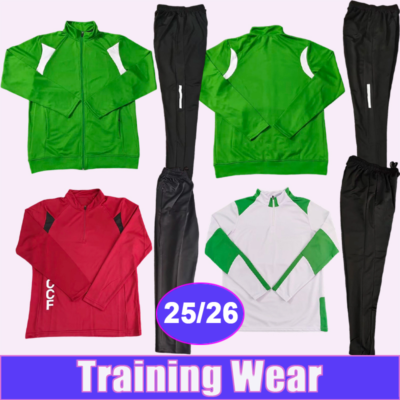 25 26 Cordoba Mens Training Suit Soccer Jerseys A. CASAS ADILSON YOLDI JACOBO ZALAZAR ZIDANE LAPENA Half Zipper Suit Football Shirts