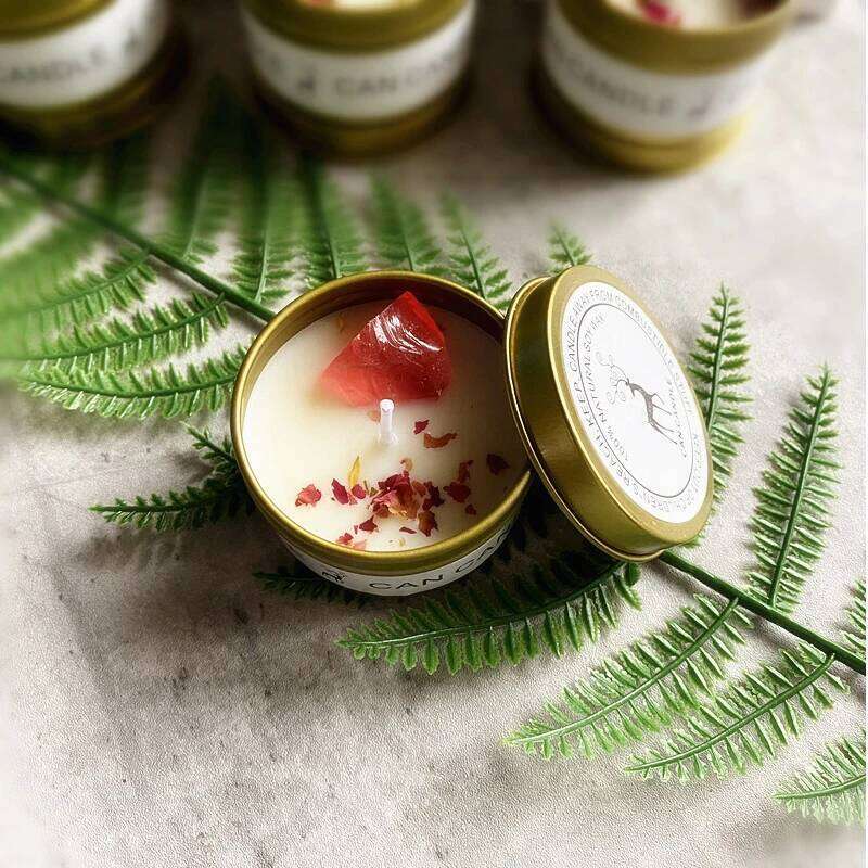 Canned Aromatic Dried Flower Soy Candle Ornament Home Wedding Party Room Office Fragrance Wax Scented Decorations Festival Gifts W260303