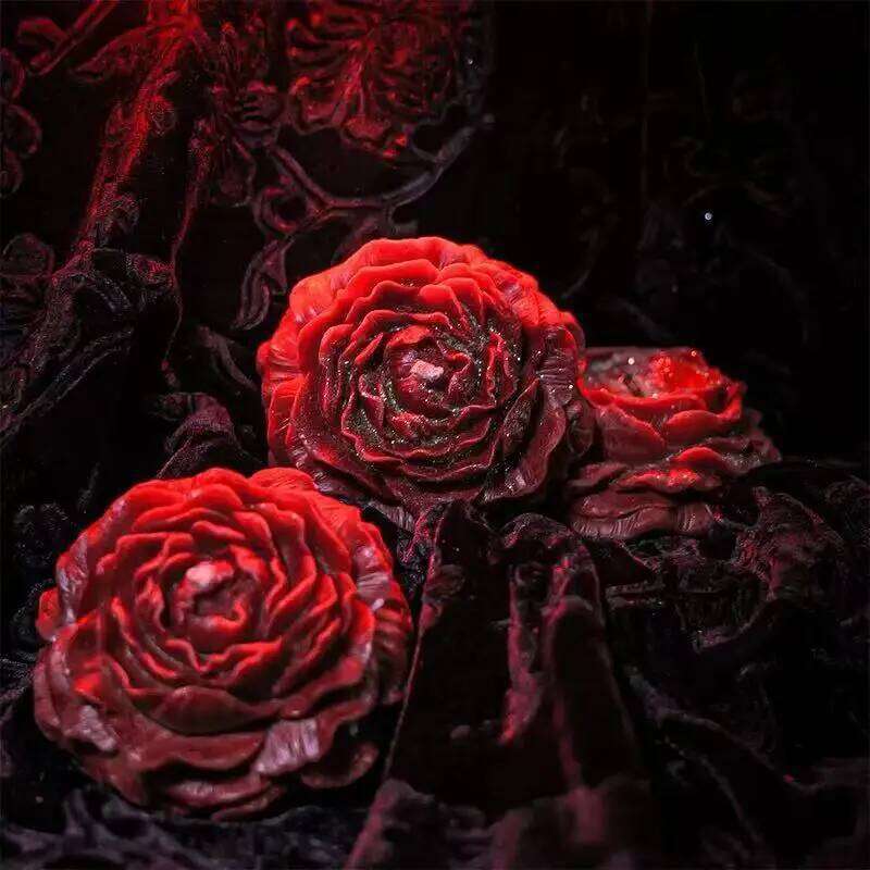 1pc 90g/3.17oz Peony Shape Low Temperature Aromatherapy Candle Perfect for Couples Playing SM Style Soy Drip Wax W260303