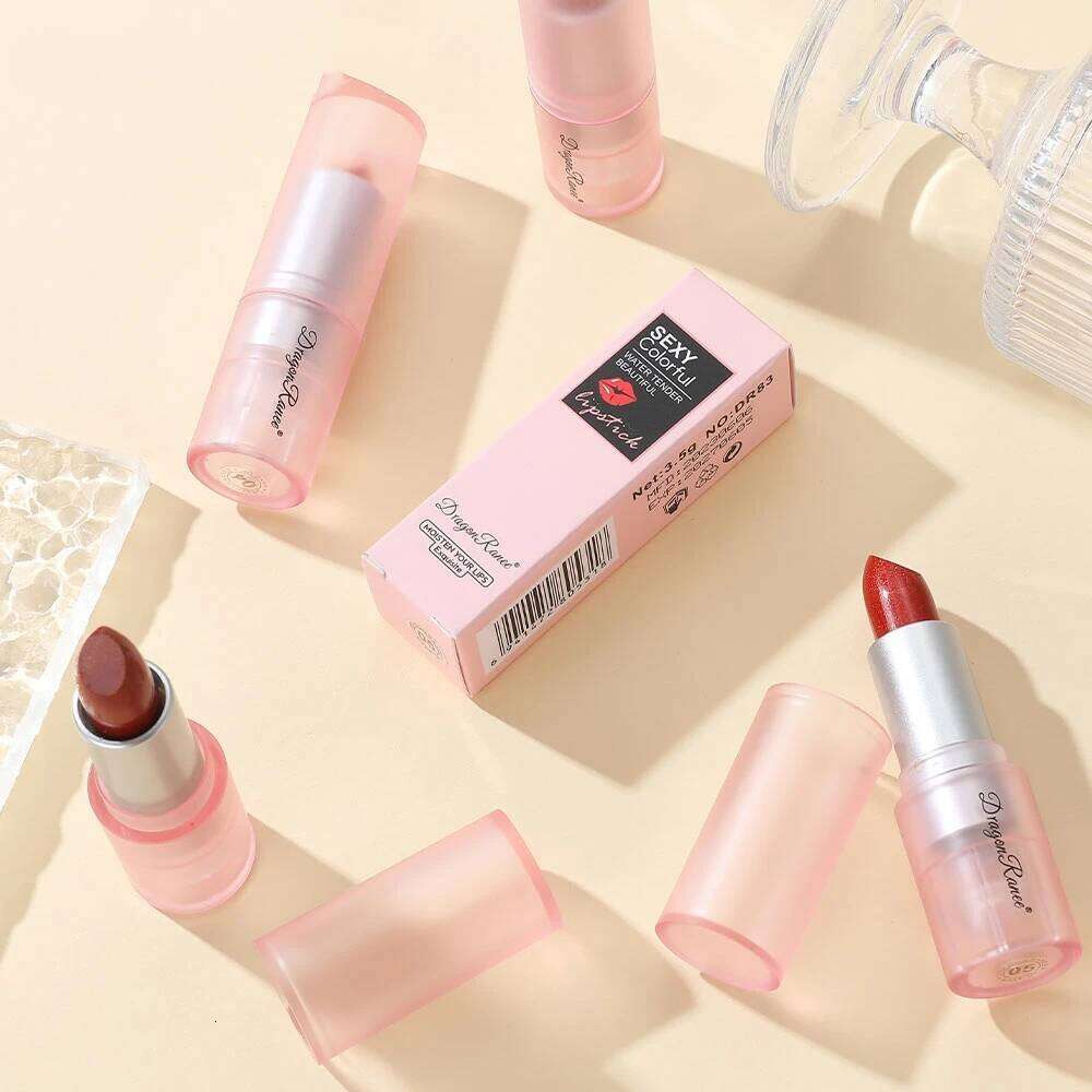 Matte Pearl Fine Shining Crystal Lipstick Delicate Smooth Durable Waterproof Sweatproof Festival Party Versatile Lipsti H260302