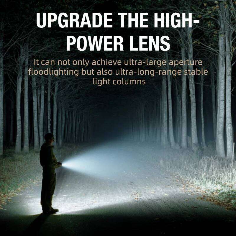 Dual-light LED can switch camping lights flashlight modes at will, and support TYPE-C charging. S260302