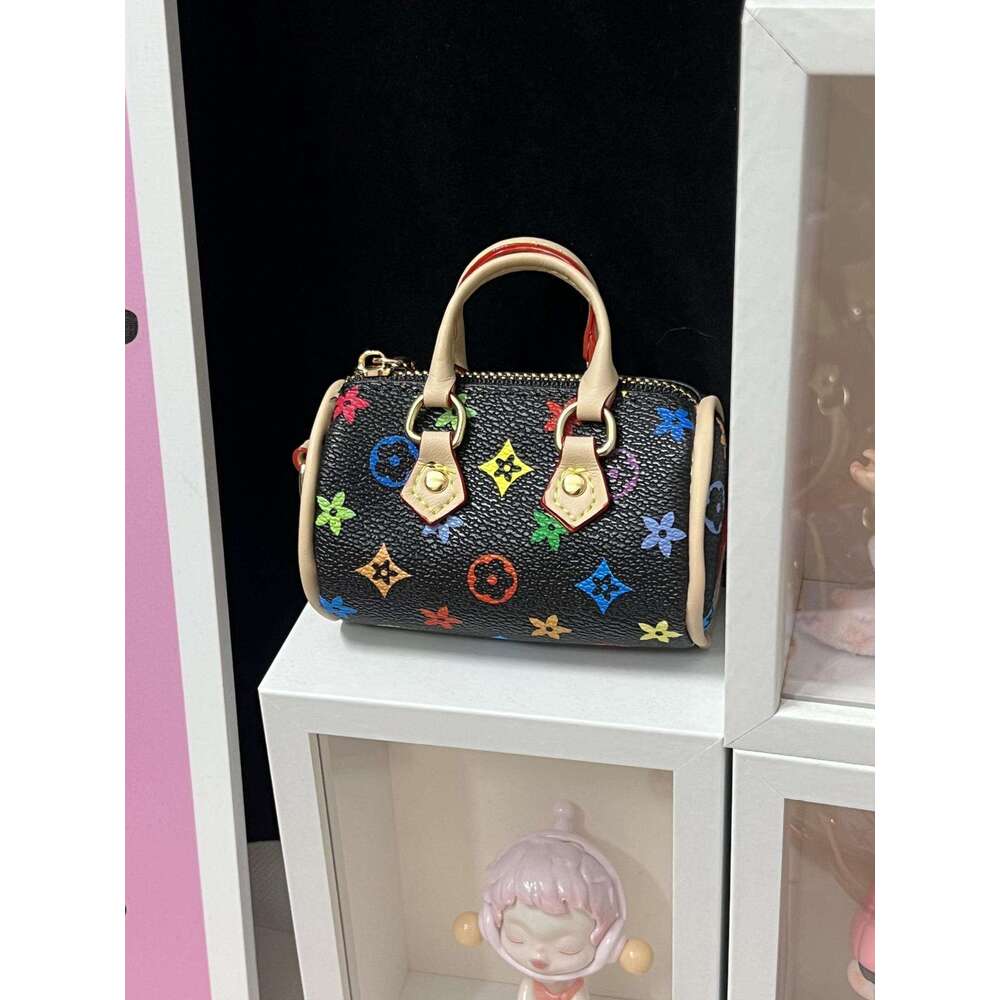 Mini Bag Pendant Presbyopic Pillow Earphone Keychain Neck Strap Live Streaming Matching PU