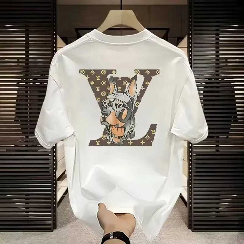 T-shirt 2025 Men American Heavy Cotton Loose Crew Neck Ins Fashion Casual Unisex TopT260303