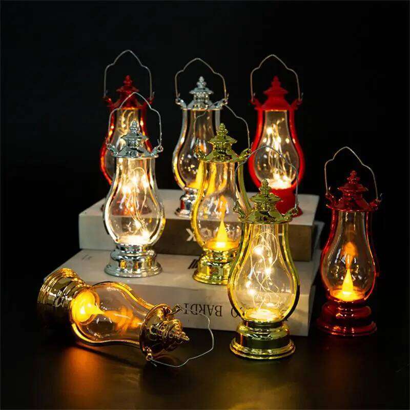 Retro Kerosene Night Art Decorate Light Fairy Lights Portable Small Oil Lamp Decorative Lantern S260302