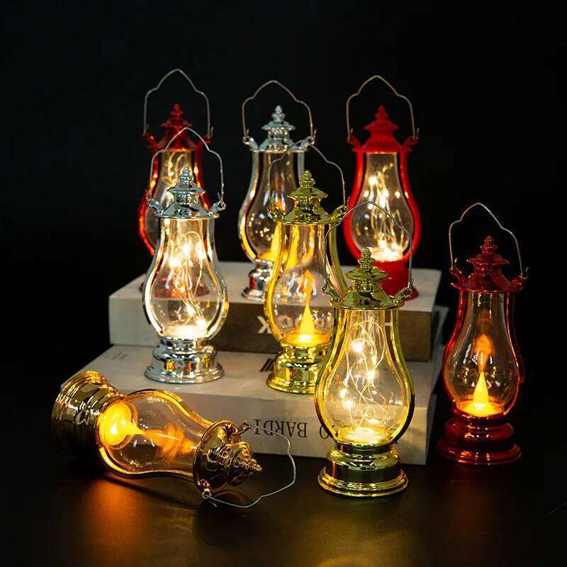 Led Retro Oil Lamp Portable Wind Light Electronic Candle Lamps Bedroom Living Room Decoration Kerosene Lights S260302