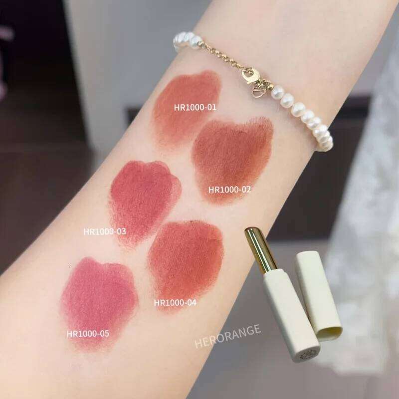 Herorange Matte Lipstick Easy to Apply Plumping Non-Sticky Non-Transferable Long-Lasting Waterproof Women's Lip Gloss Cosmetics H260302