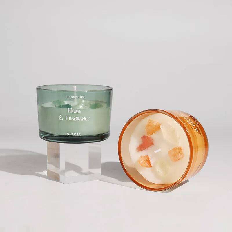 Handcrafted Crystal Scented Light-scented Transparent Glass Cup Jar Candles, Festival And Birthday Gifts As Souvenirs W260303