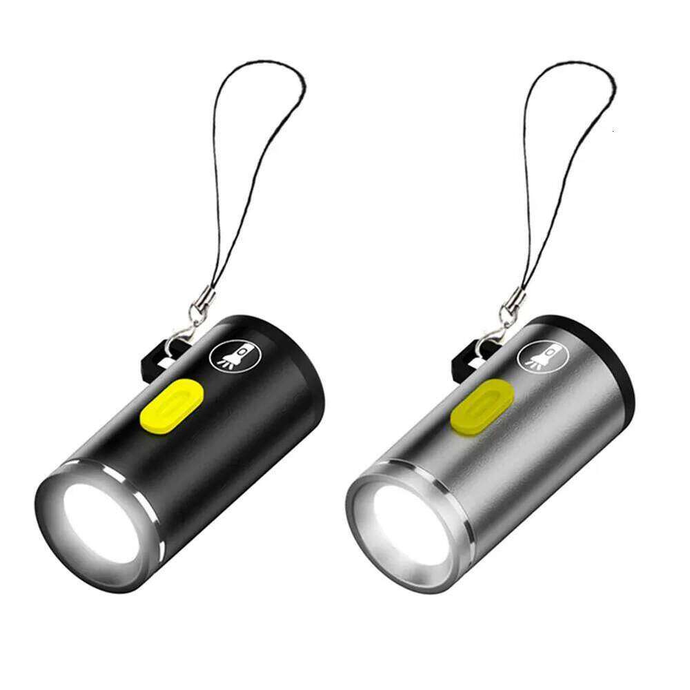 1-5PCS LED Handheld Mini Type C Powered Small Pocket Flashlight Emergency Light for Outdoor Hiking Camping S260302