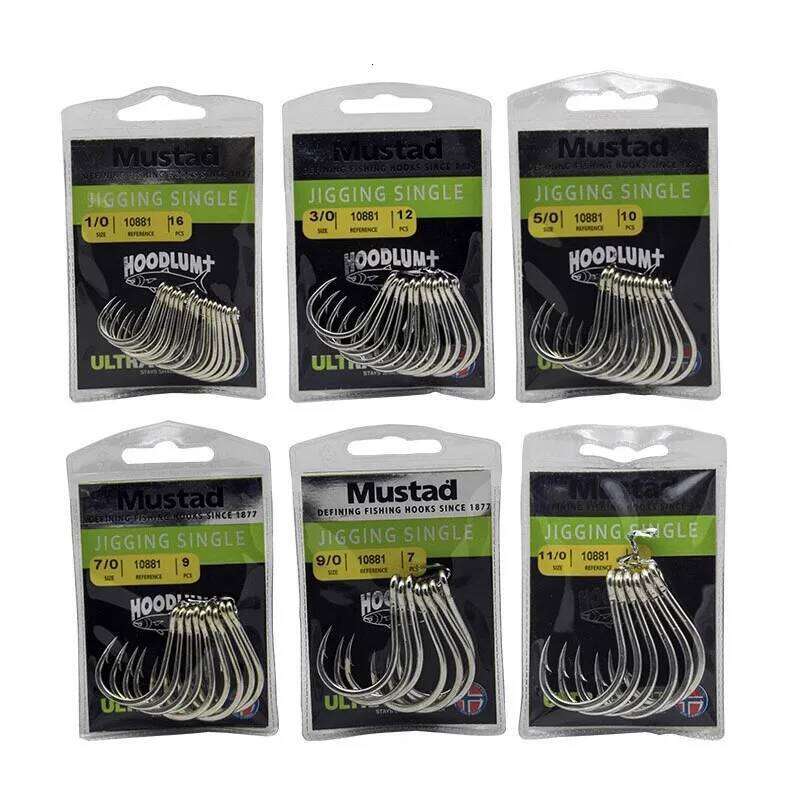 Mustad 10881 NP-DT Scoundrel + Southern Oil Giant Sea Fishing Iron Plate Norwegian Hook Z260228