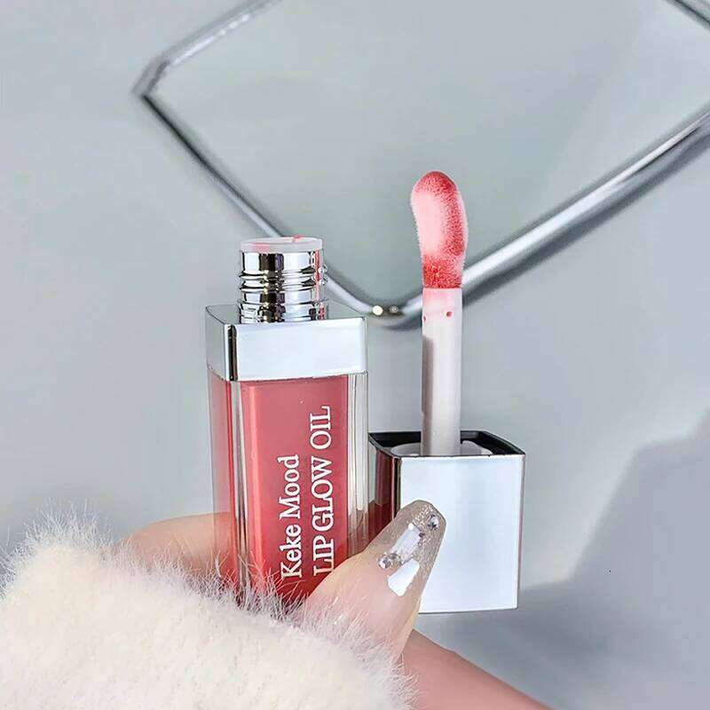 Clear Crystal Gloss Oil,Hydrating Plumping Lipstick,Tinted Lip Plumper,Water Glow Moisturizing Lipgloss,Long-lasting Makeup H260302
