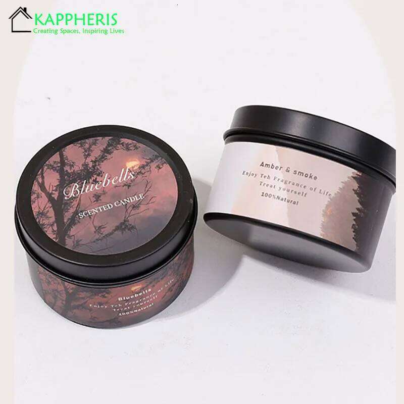 Scented Aromatic Crystal Dried Flower Candle In Gold Tin Jars for Home Decoration Centerpiece Wedding Guest Gift Candles W260303