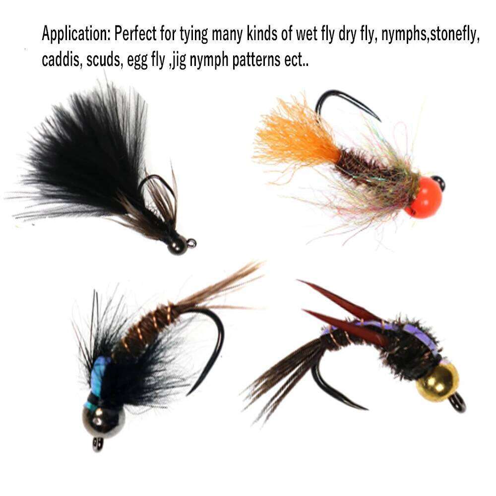 WIFREO 50pcs High Carbon Steel Fishing 8#~22# Dry&Wet&Nymph&Shrimp Caddis Pupa Streamer Fly Tying Hooks Z260228