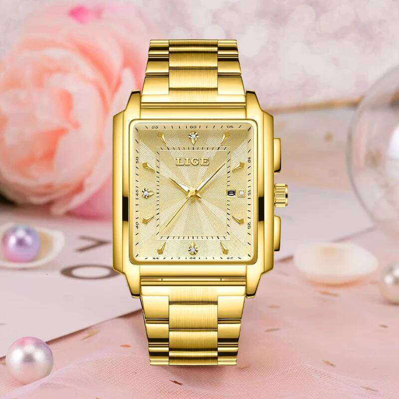 LIGE Fashion Waterproof For Top Brand Luxury Women Watch Casual Sport Date Women's Quartz Wristwatches Montre Femme XJ260303