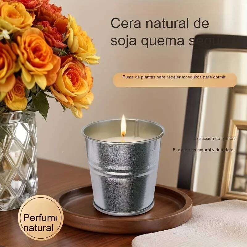 12 Scented Citronella Lemon Candles, 2. 2 ounces, burns 10-12 hours, suitable indoor use, perfect outdoor gatherings, hiking, camping, backyard barbec