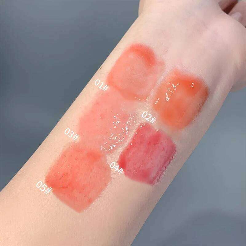 Clear Crystal Gloss Oil,Hydrating Plumping Lipstick,Tinted Lip Plumper,Water Glow Moisturizing Lipgloss,Long-lasting Makeup H260302