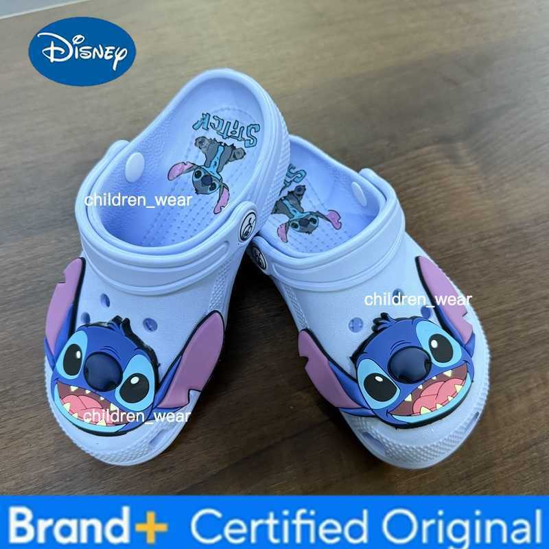 Disney Blue Stitch Shoes Cartoon Beach Shoes Slippers Sandals Non-Slip Breathable Wear-Resistant No Children Slippers H2603031