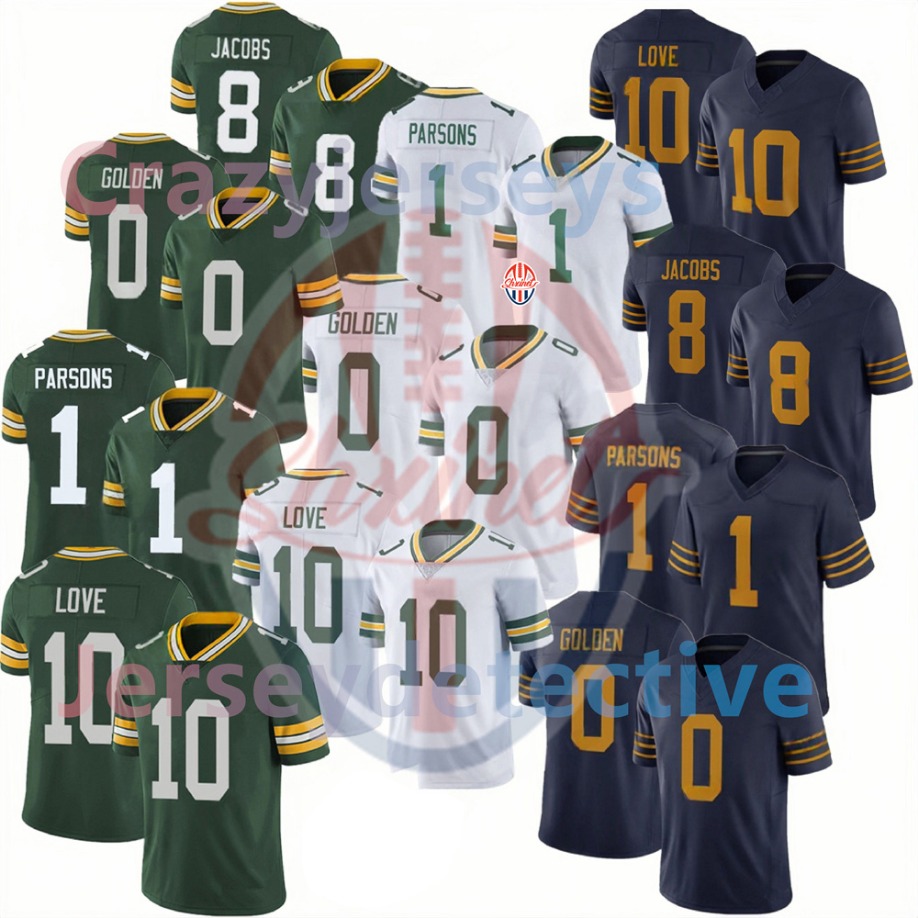 1 Micah Parsons Golden Love Josh Jacobs Xavier McKinney Lukas Van Ness Kenny Clark Evan Williams Dontayvion Wicks Walker yourteamjersey Football Jersey shxinet