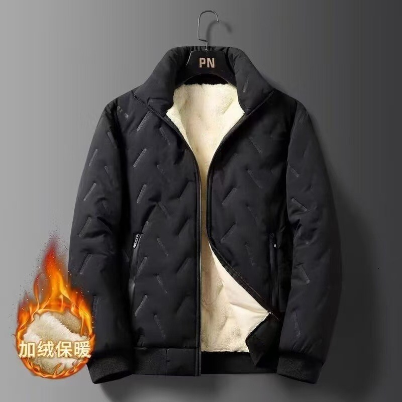 Autumn Nd Winter Fleecelined Thickened Wrm Verstile Designer Jacket Jcket For Men Fshionble Slimfit Jcket