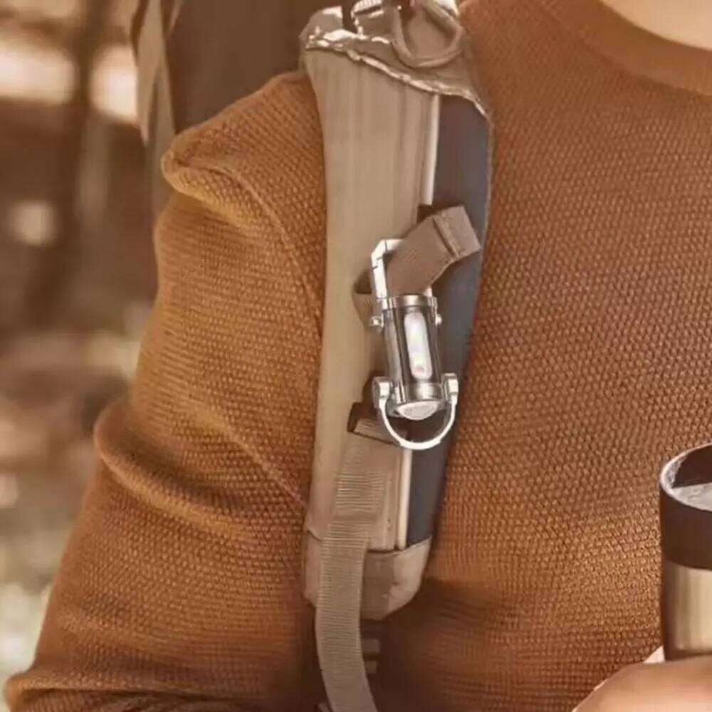 Powerful COB LED Keychain USB Rechargeable Hanging Portable Flashlight Waterproof Keyring Camping Walking Pocket Lamp S260302