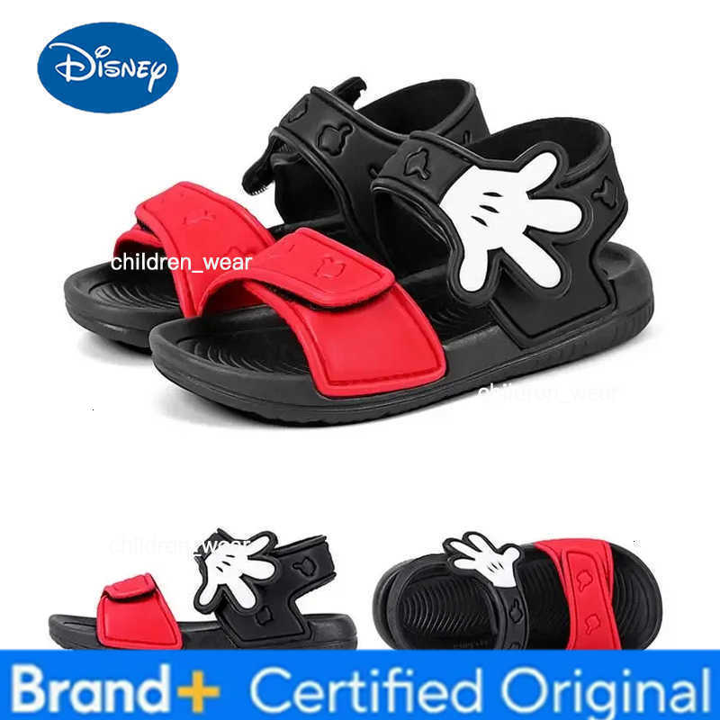 Disney 2026 Summer New Soft Non-Slip Beach Shoes Captain America Spiderman Mickey Open Childrens Sandals Wild Boys Girls Kids Shoes H260303