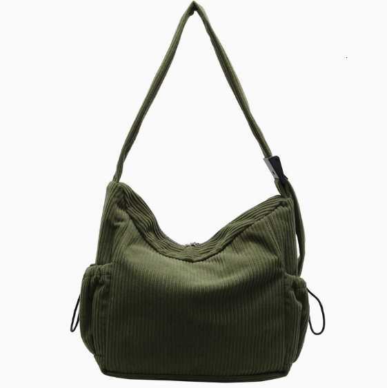 Large capacity plush bag - fashionable new style for autumn and winter, pure color, retro tote bag, artistic and casual crossbody bag H260303