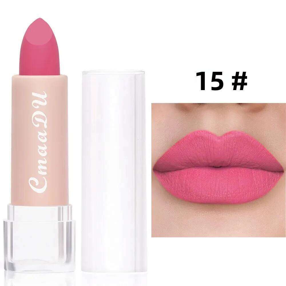 15Color Velvet Matte Lipstick Long Lasting Waterproof Non-Stick Sexy Women's Makeup Lip Gross Tint for Perfect Lips H260302