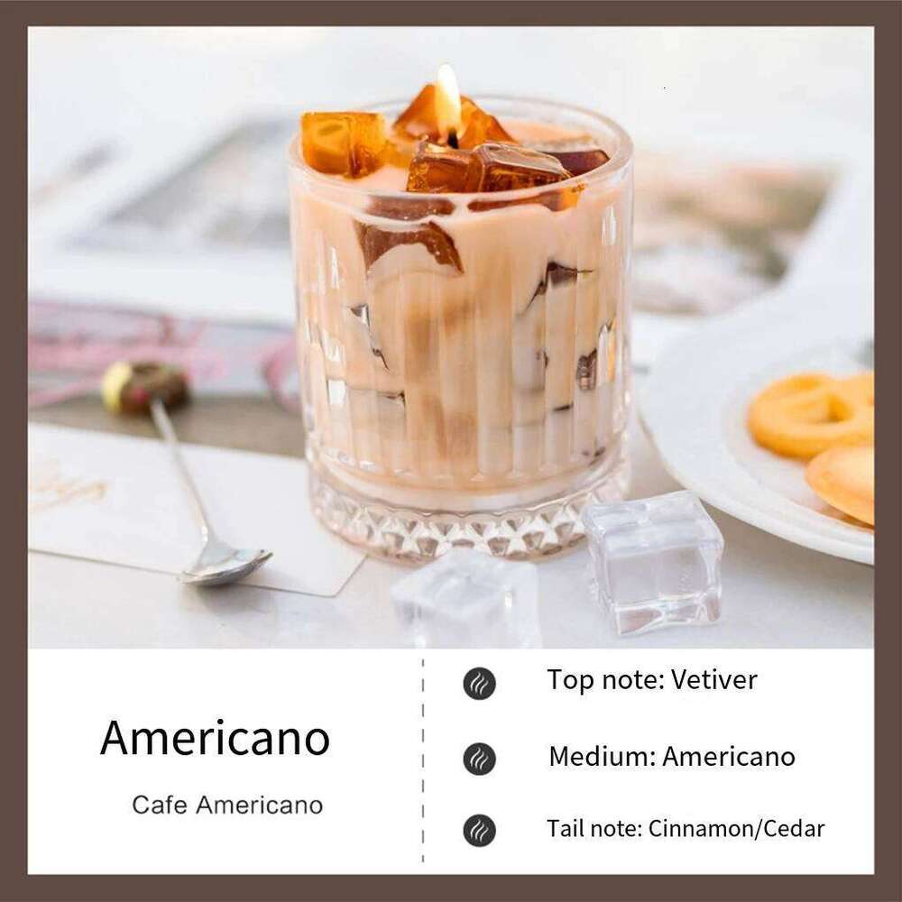 Martini Coffee Scented Candles Romantic Air Fragrance Diffuser Fresh Lasting Soy Wax Candle Home Decoration W260303