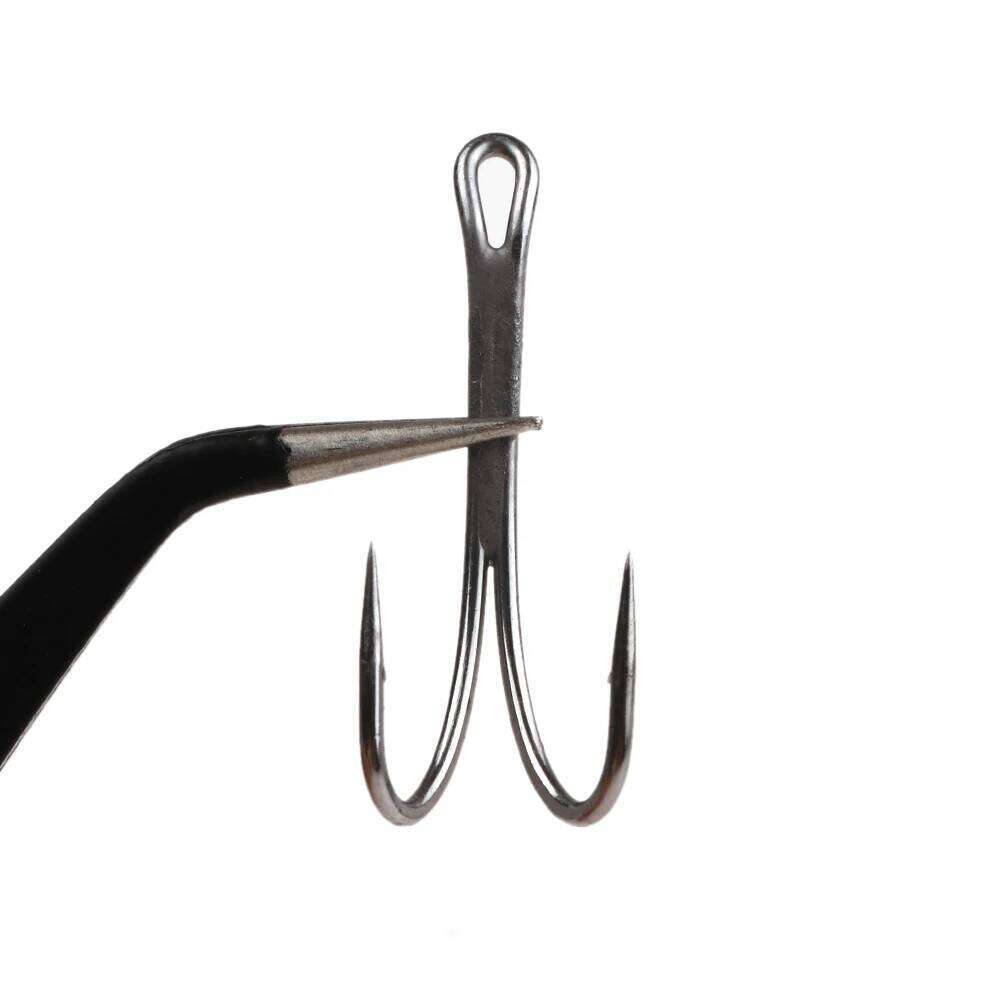 ICERIO 10PCS DL71UAP SALMON DOUBLE FLY HOOK 2X Strong, 1X Long Looped Up Eye Fly Tying Hook With Extreme Saltwater-resistance Z260228