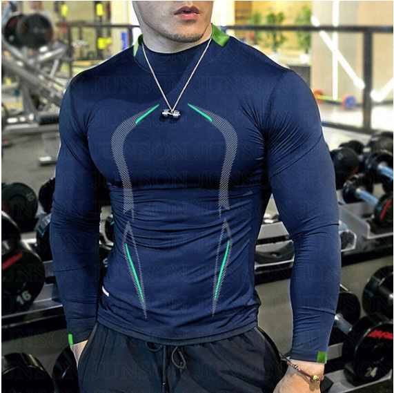 2026 Luxury Brand Designer Clothing Summer Men's Fitness Sports Training Breathable Short Sleeve European Size Quick-Dry Shirt Men's Fashion