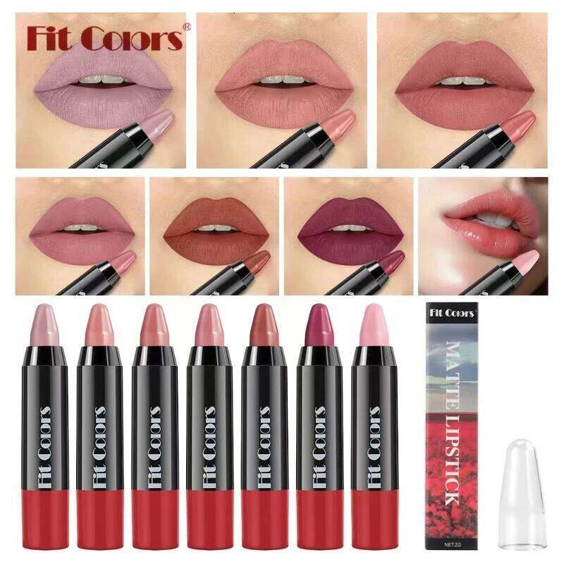 Easy Coloring Lipstick Lasting Waterproof Matte Crayon Gloss Stick High Pigmented Moisturizing Lip Liner Pen Makeup H260302